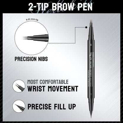 💥LAST DAY SALE 49% OFF💥 2-in-1 Waterproof Eyebrow Pen