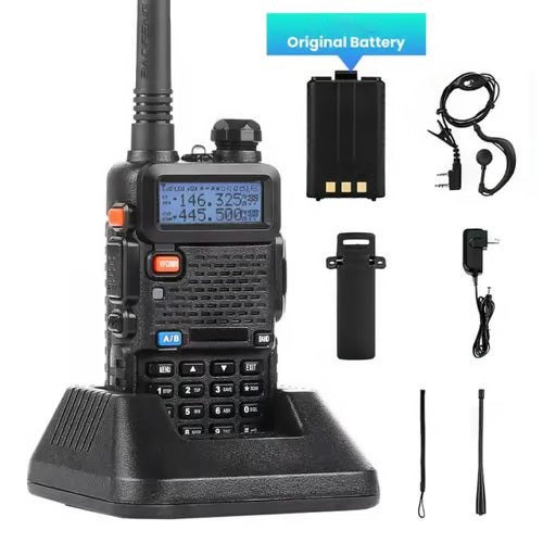 🔥UV-5R Ham Radios Long Range—8W Dual Band Rechargeable Walkie Talkie Portable Two-Way Radios