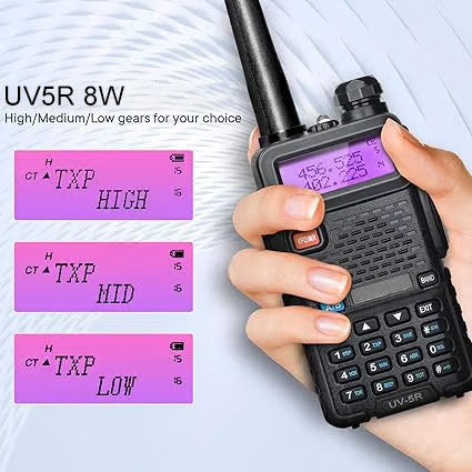 🔥UV-5R Ham Radios Long Range—8W Dual Band Rechargeable Walkie Talkie Portable Two-Way Radios